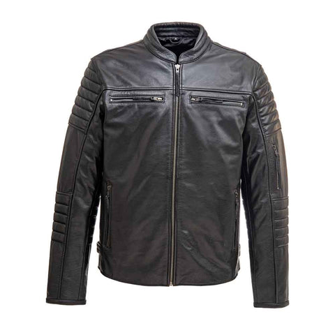 [LEVEL 2 PROTECTION] Enforcer™ Leather Biker Jacket