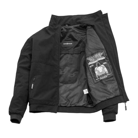[LEVEL 2 PROTECTION] Carbon Black Soft Shell Biker Jacket