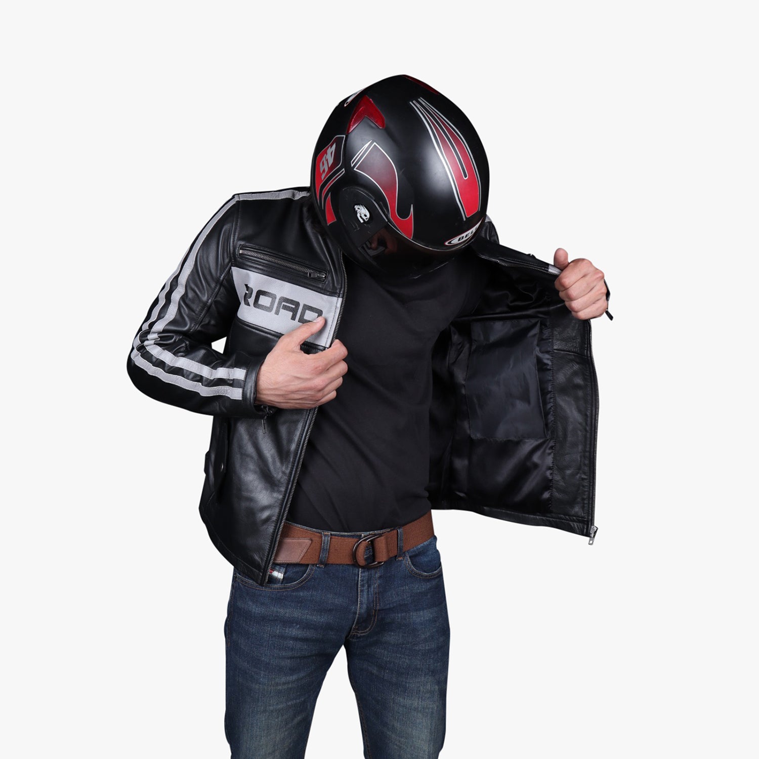 LEVEL 2 PROTECTION] Road Armor Leather Jacket – Skull Riderz