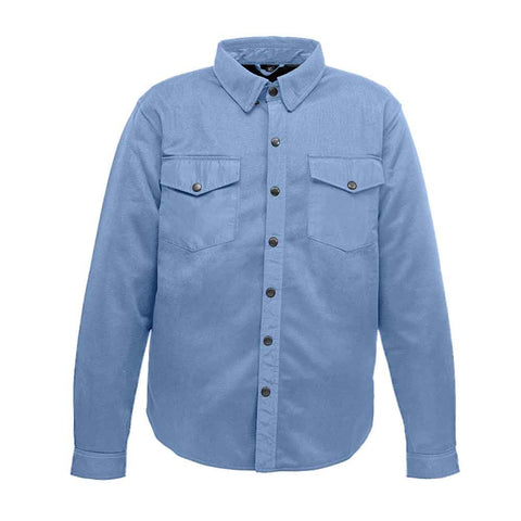 Ladies Road Armor™ Protective Biker Shirt - Mesh Solid Flannel Shell, Kevlar Lining, Level 1 Protection