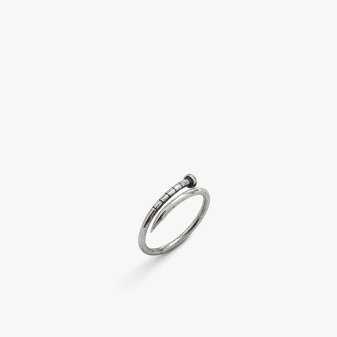 Sterling Silver Nail Ring