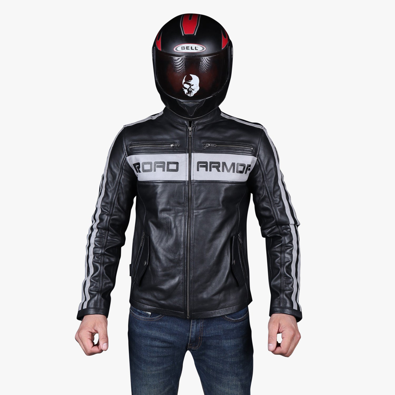 LEVEL 2 PROTECTION] Road Armor Leather Jacket – Skull Riderz