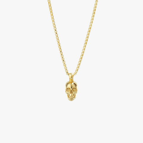 Gold Skull Necklace