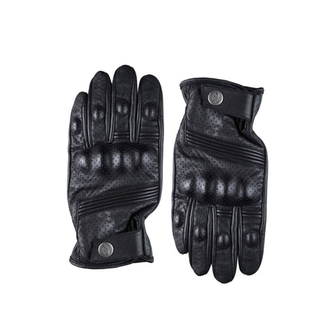 leather bicycle gloves Perforated Leather Biker Gloves