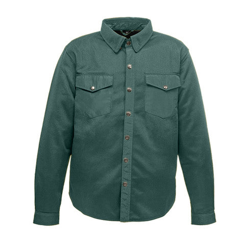 Ladies Road Armor™ Protective Biker Shirt - Mesh Solid Flannel Shell, Kevlar Lining, Level 1 Protection