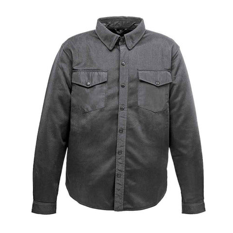 Ladies Road Armor™ Protective Biker Shirt - Mesh Solid Flannel Shell, Kevlar Lining, Level 1 Protection