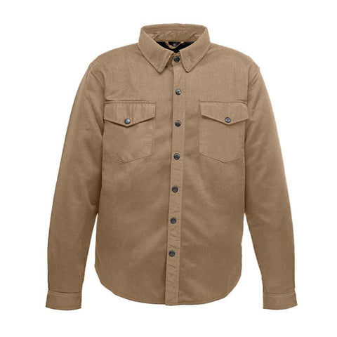 Ladies Road Armor™ Protective Biker Shirt - Mesh Solid Flannel Shell, Kevlar Lining, Level 1 Protection