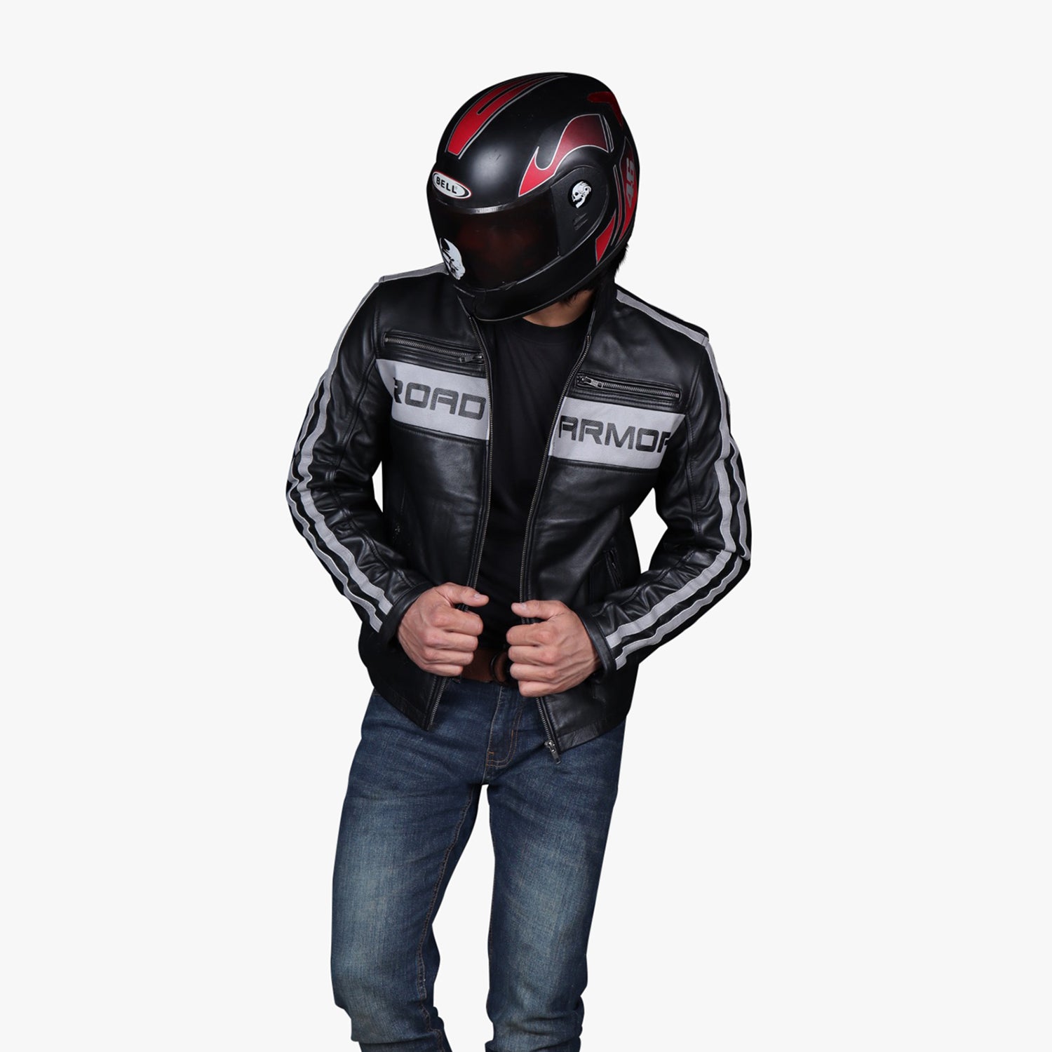 LEVEL 2 PROTECTION] Road Armor Leather Jacket – Skull Riderz