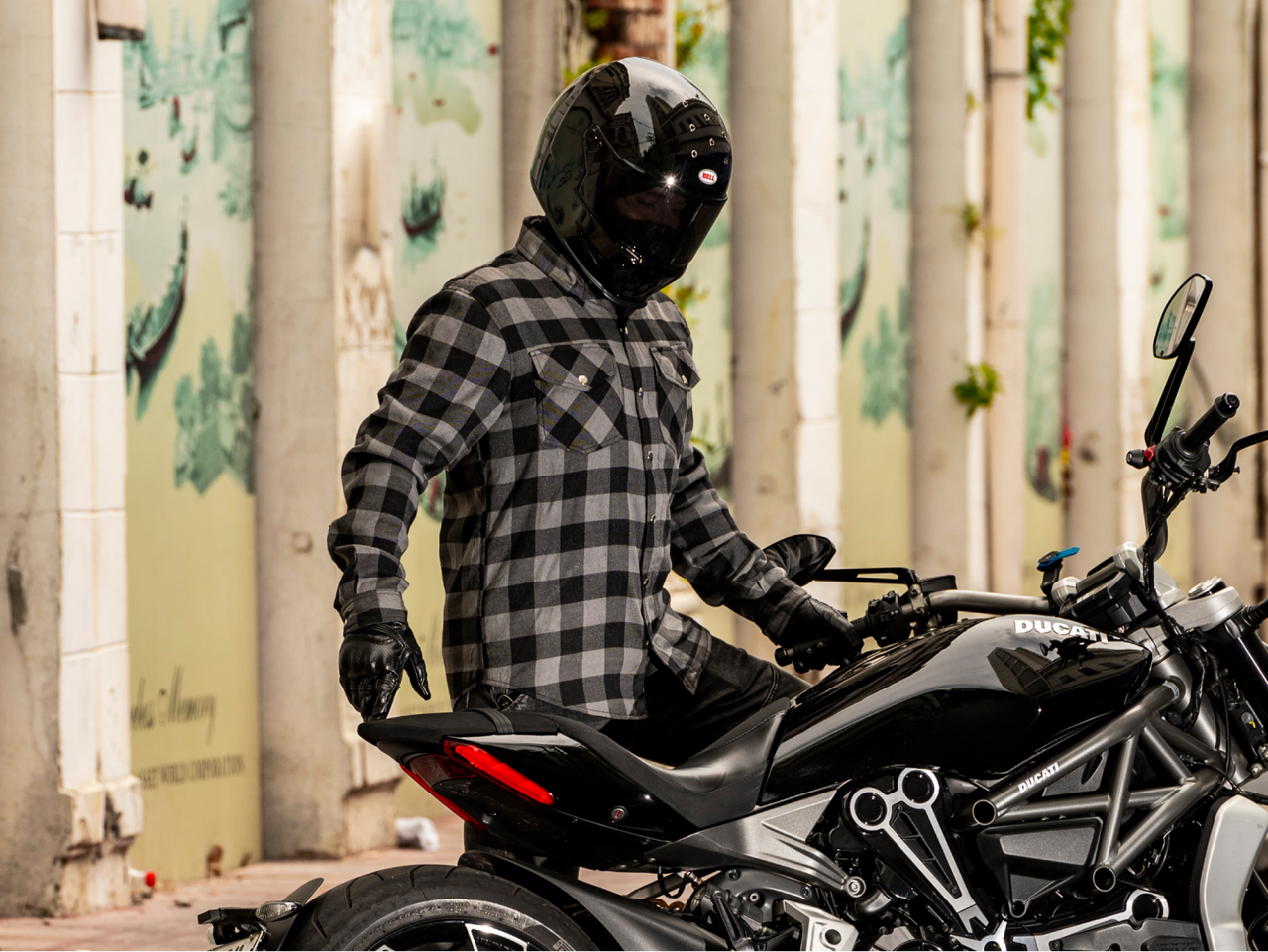 Shop Stylish Road Armor Protective Flannel Motorcycle Riding Shirt