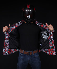 Road Armor™ Protective Biker Shirt - Mesh Plaid Flannel Shell, Kevlar ...