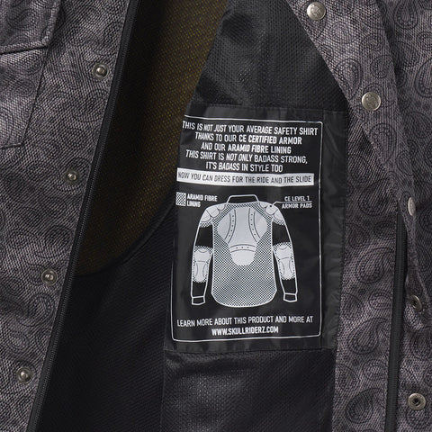 Road Armor™ Air Rider Mesh Protective Biker Shirt - Paisley