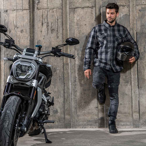 Motorcycle Jacket Bike Flannel Road Armor™ Protective Biker Shirt
