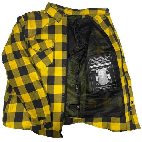 WCL Kevlar Lined Performance Motorcycle Riding Long Sleeve Flannel