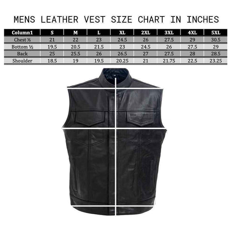 Outlaw Leather Biker Vest
